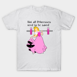 Weightlifting Princess, barbell girl, girls who lift T-Shirt